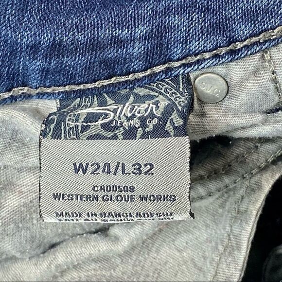 Silver Jeans Suki mid rise straight leg jeans size 24 - Picture 13 of 16